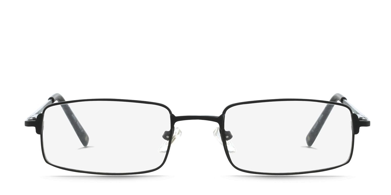 Earl Black Rectangle Full Frame eyeglasses - front