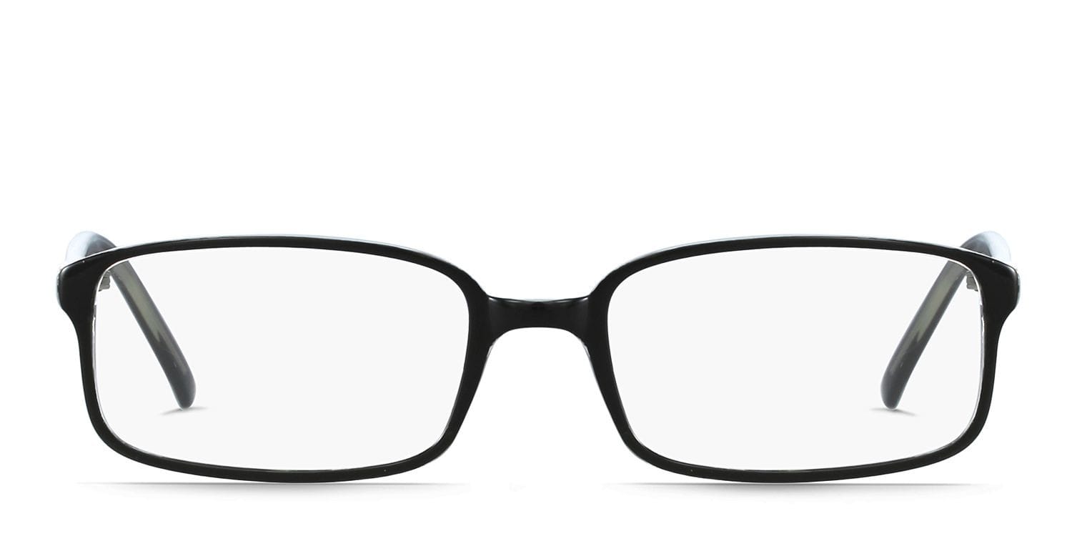 Freddy Black Rectangle Full Frame eyeglasses - front