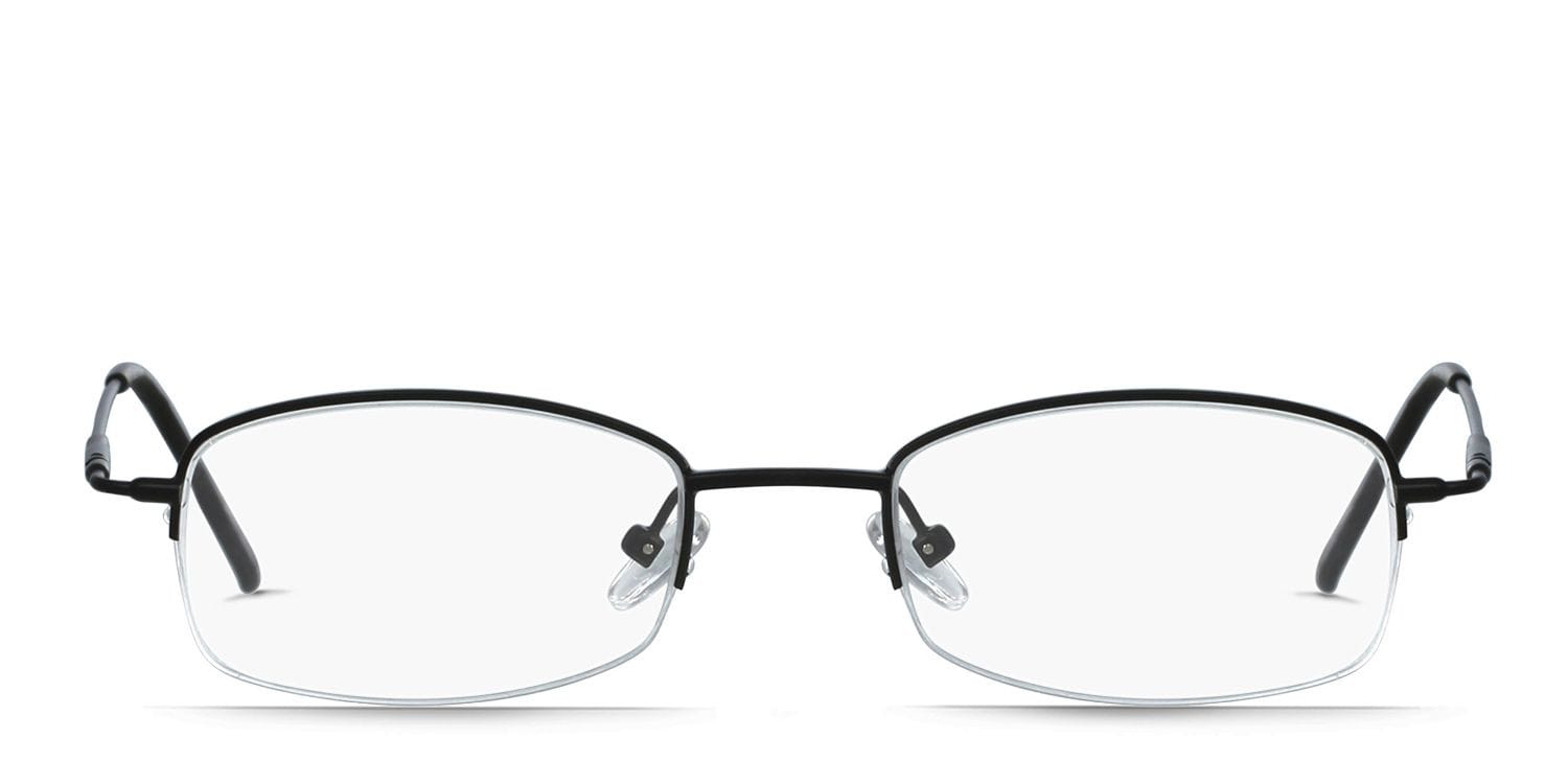 Marcus Black Rectangle Half Frame eyeglasses - front