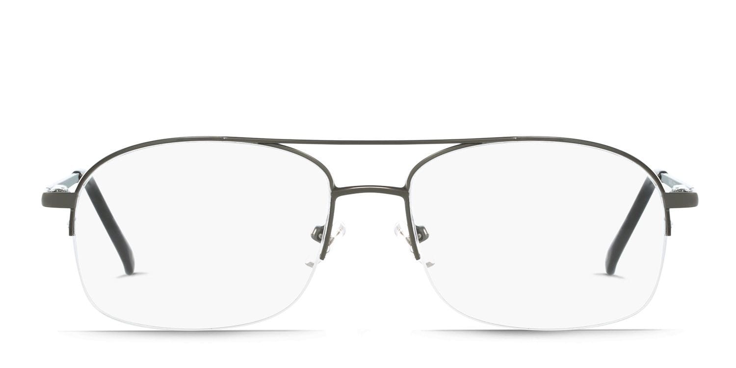 Badger Rectangle, Aviator Half Frame eyeglasses - front