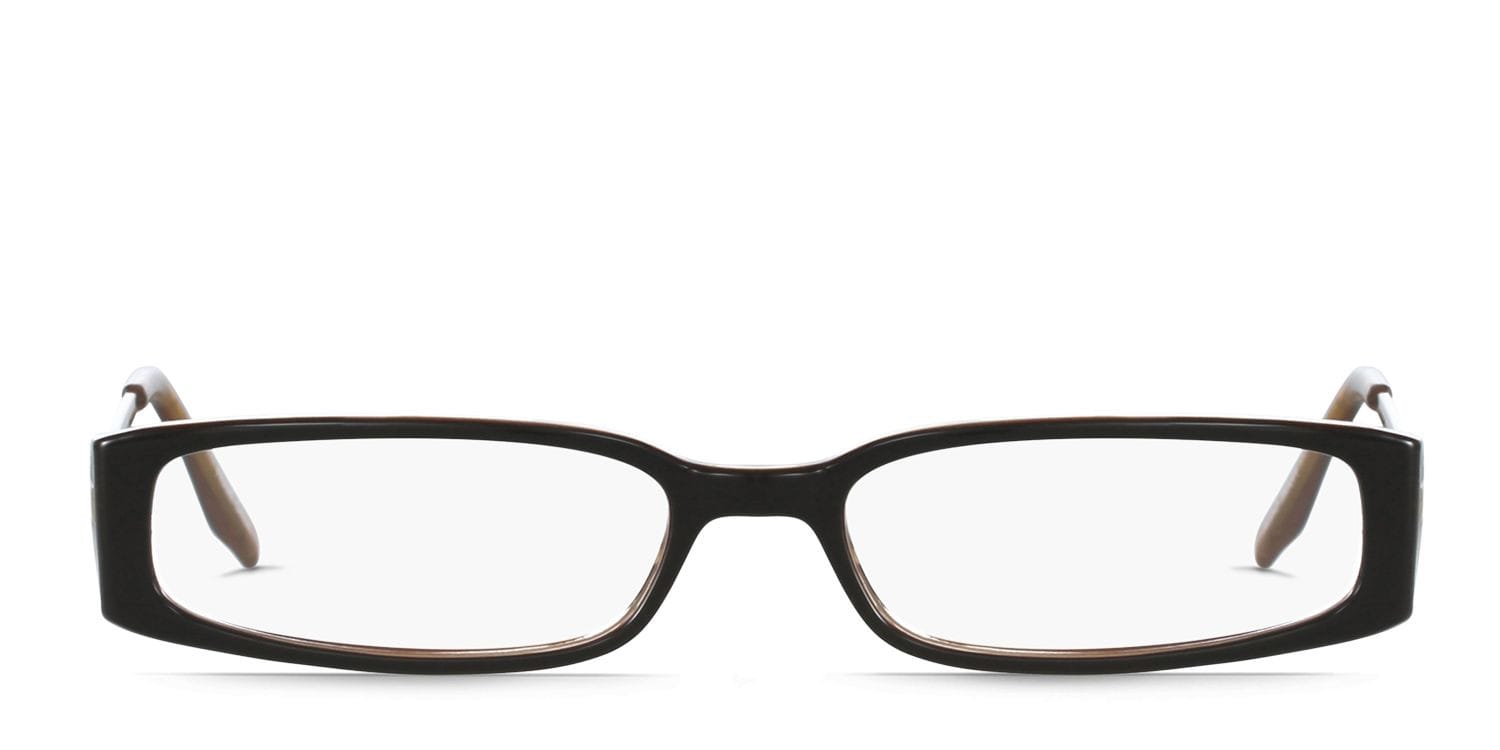 Dakota Brown Rectangle Full Frame eyeglasses - front