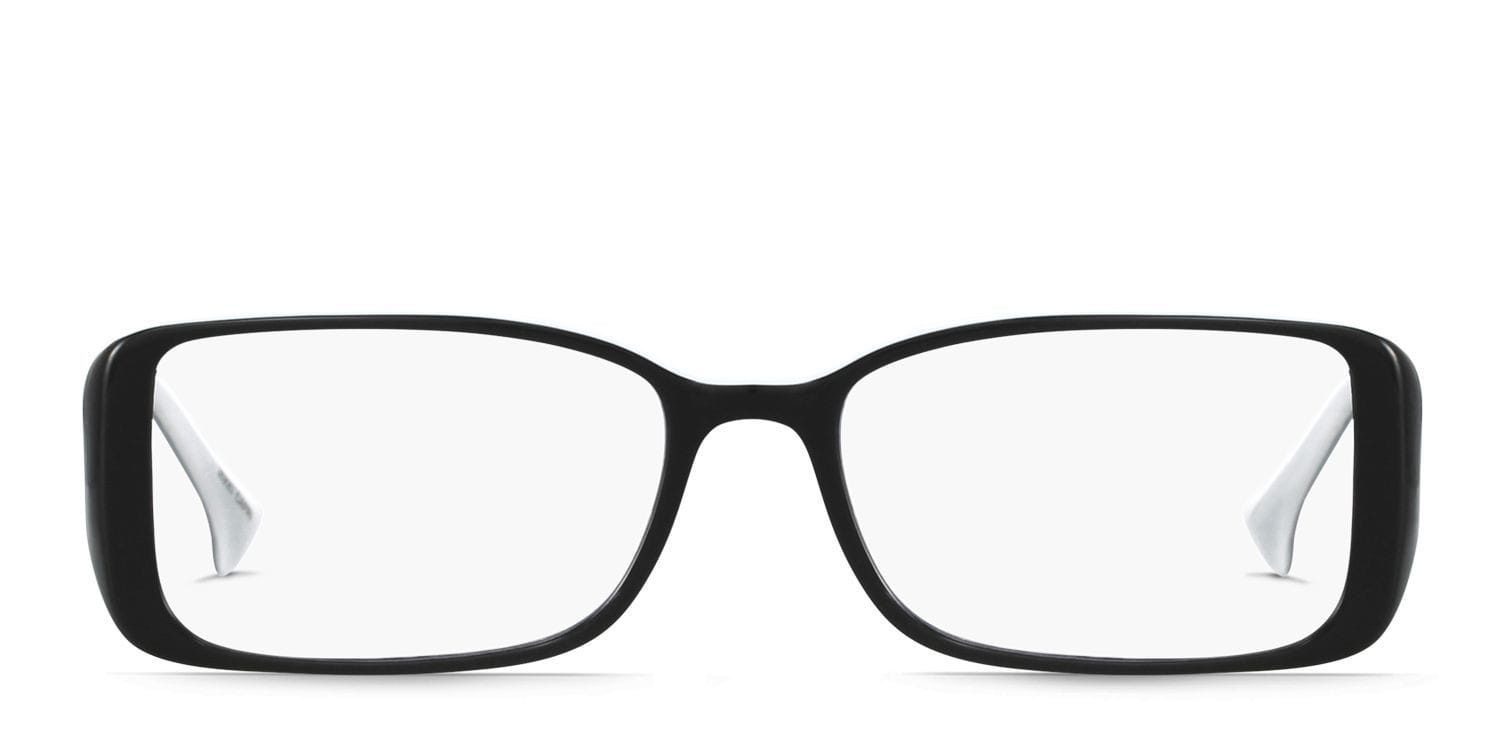 Rikki Black Rectangle Full Frame eyeglasses - front