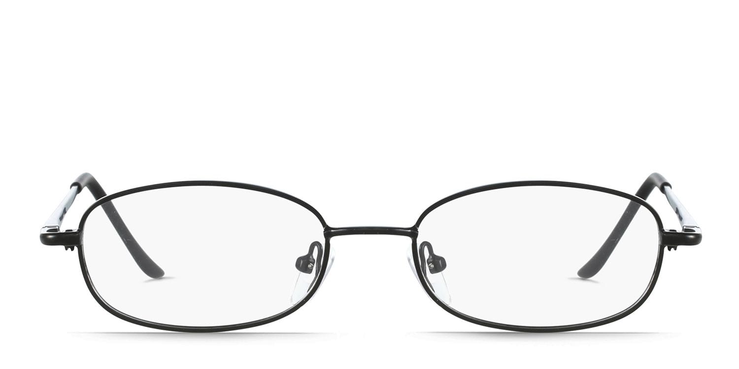 Cameron Black Oval Full Frame eyeglasses - front