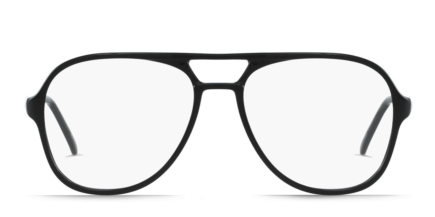 Bale Black Oversized, Aviator Full Frame eyeglasses - front