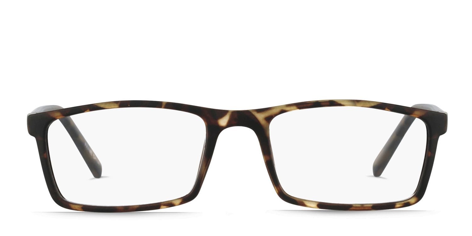 Muse Scholar Tortoise Rectangle Full Frame eyeglasses - front
