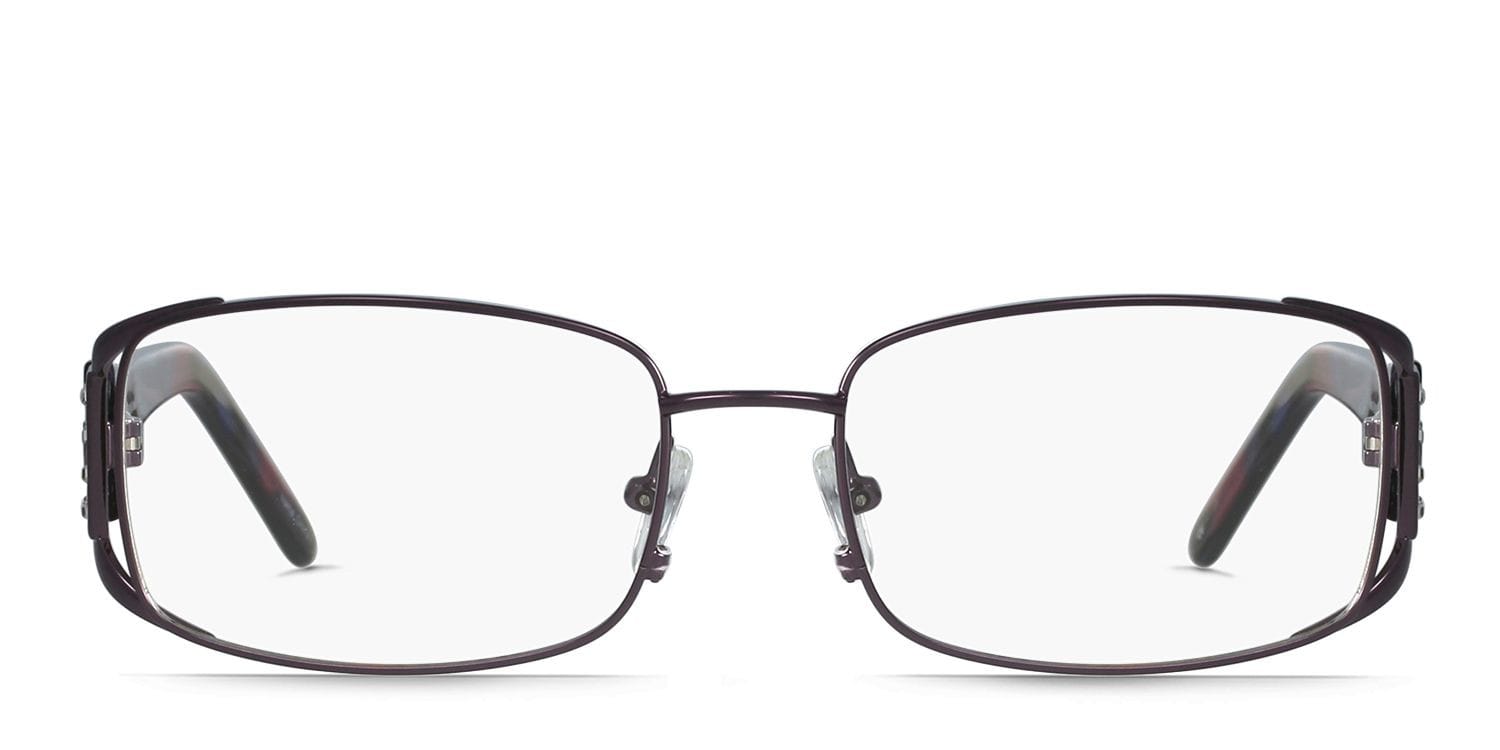 Crawford Violet Rectangle, Oval Full Frame eyeglasses - front