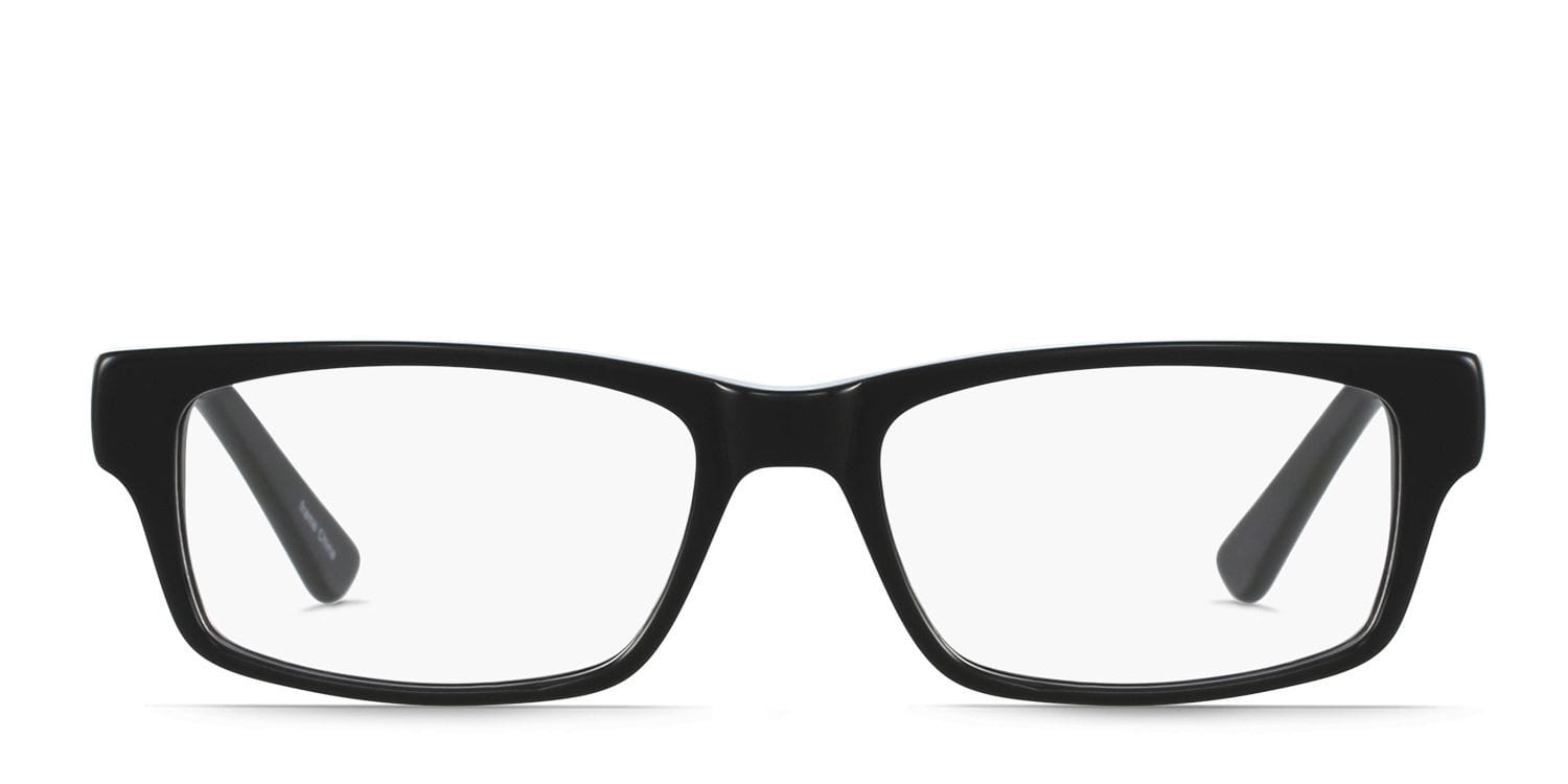 Harvey Black Rectangle Full Frame eyeglasses - front