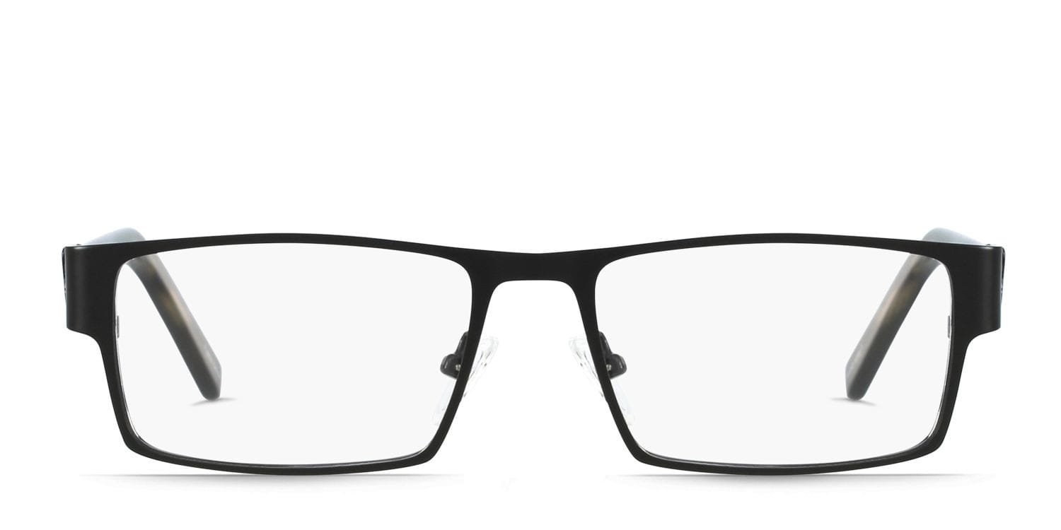 Edison Black Rectangle Full Frame eyeglasses - front