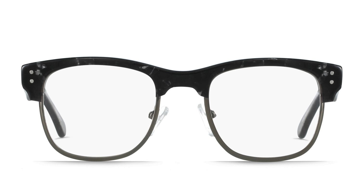 Amsterdam Gray Marble Square, Browline Full Frame eyeglasses - front