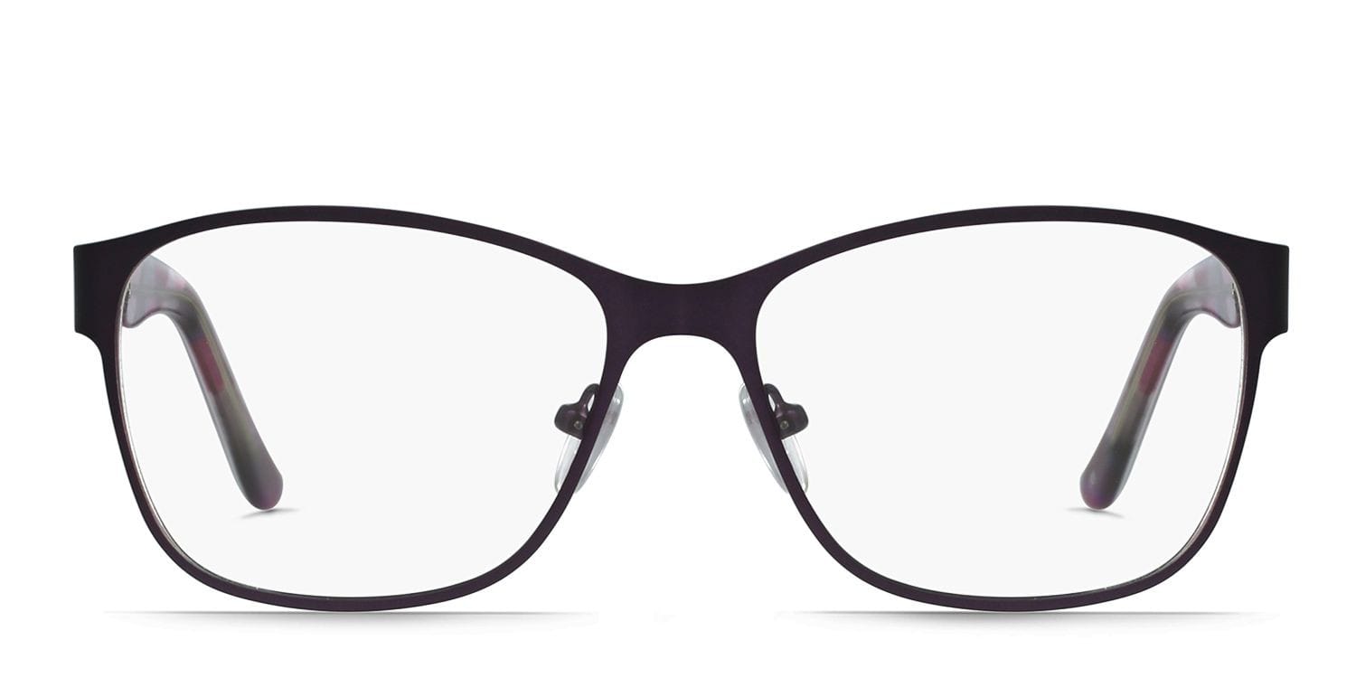 Edith Purple Oversized Full Frame eyeglasses - front