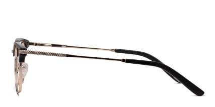 Ottoto Copperfield Black, Gold glasses - Black / Gold - Side View