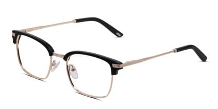 Ottoto Copperfield Black, Gold glasses - Black / Gold - Angle View