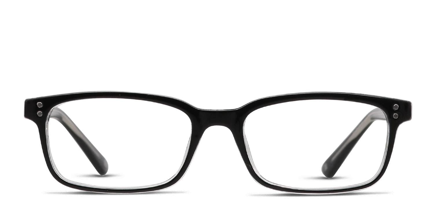 Muse Corvallis Shiny Black, Clear glasses - Shiny Black / Clear - Frontal View