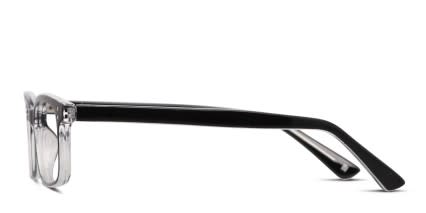 Muse Corvallis Shiny Black, Clear glasses - Shiny Black / Clear - Side View