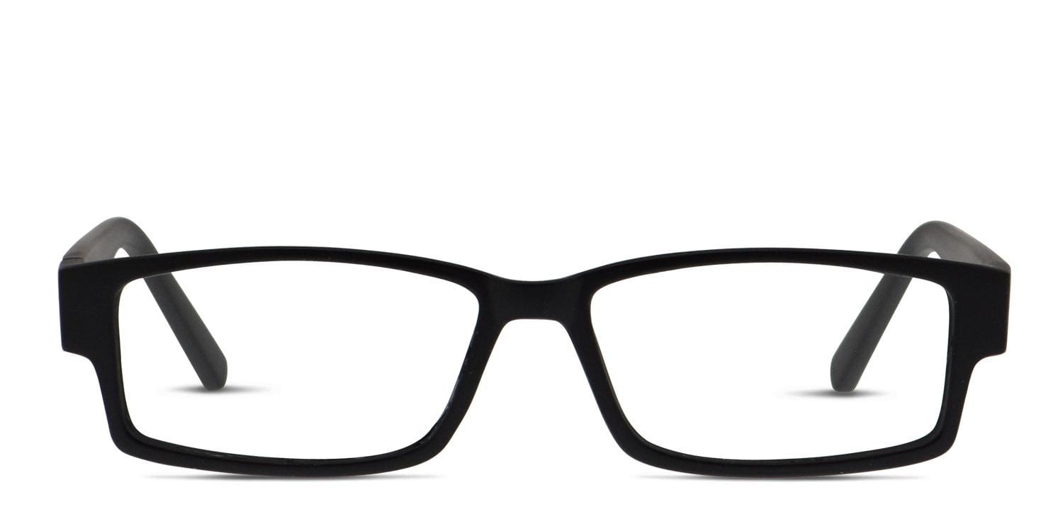 Regent Black Rectangle Full Frame eyeglasses - front