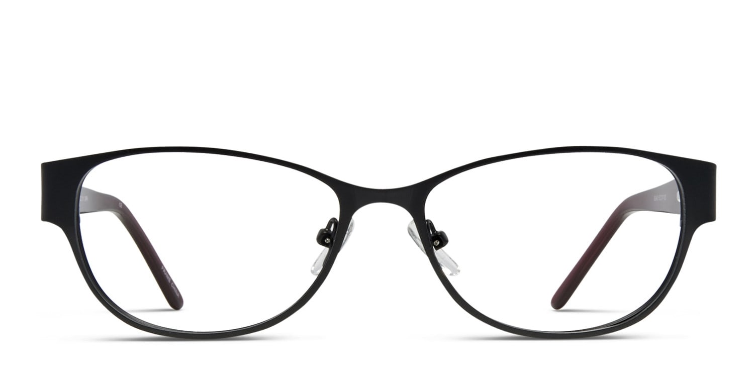 Beth Black w/Red Cat Eye Full Frame eyeglasses - front