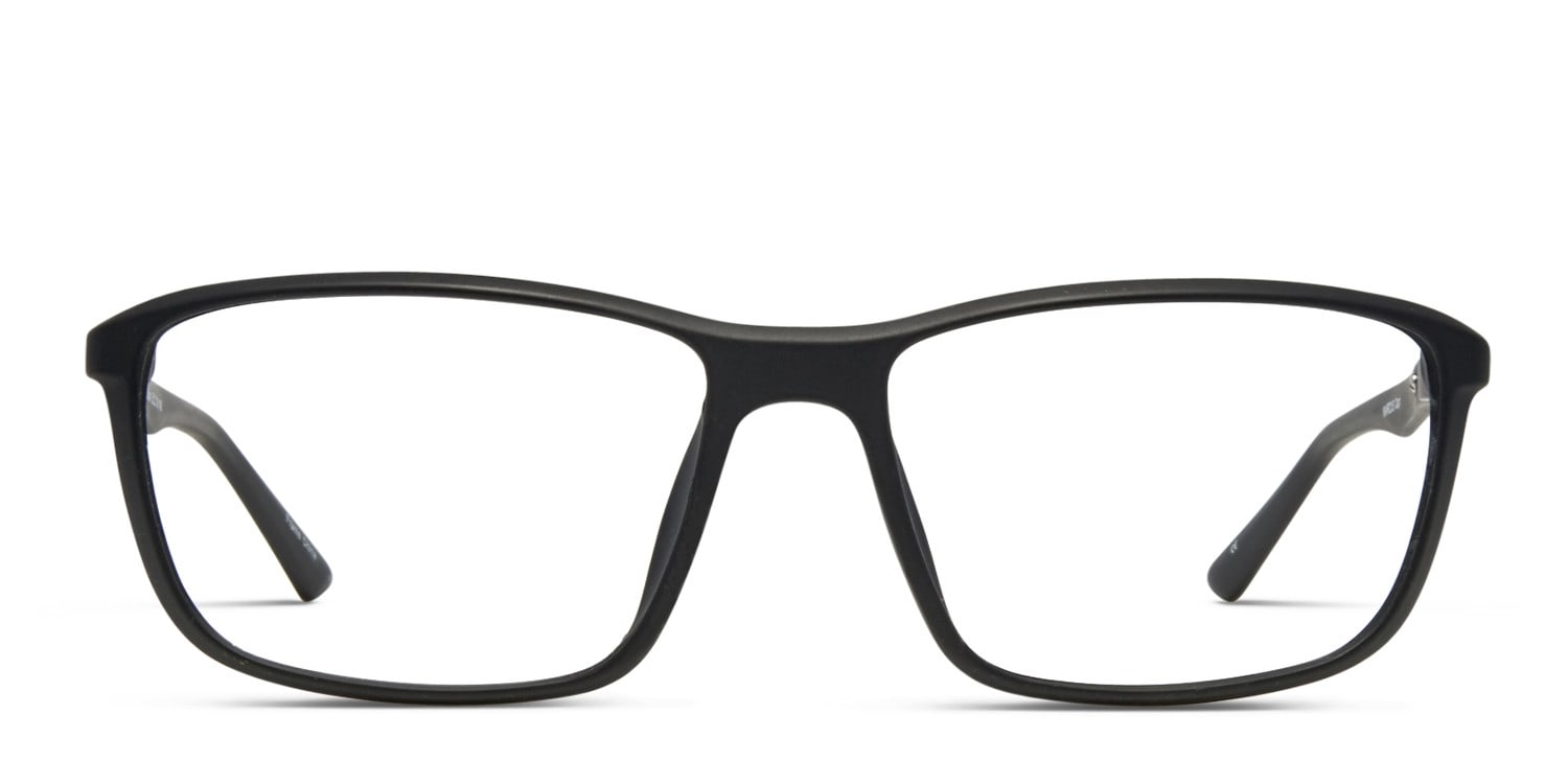 Steeles Black Square Full Frame eyeglasses - front