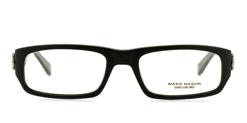 Mark Nason Aldford Black NA Rectangle Full Frame eyeglasses - front