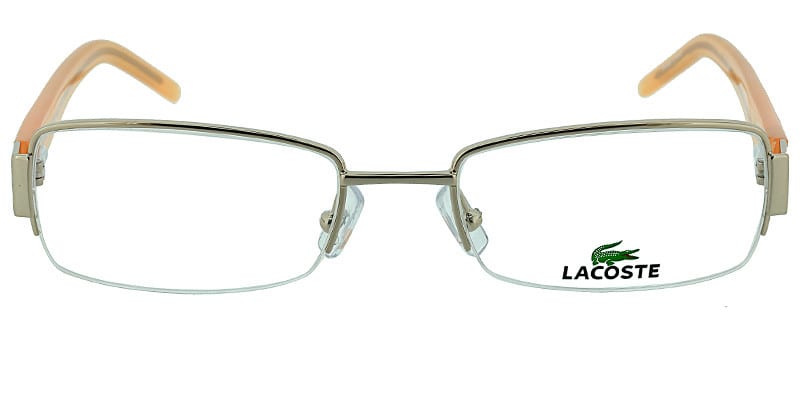 Lacoste L2115 Gold NA Rectangle Half Frame sunglasses - front