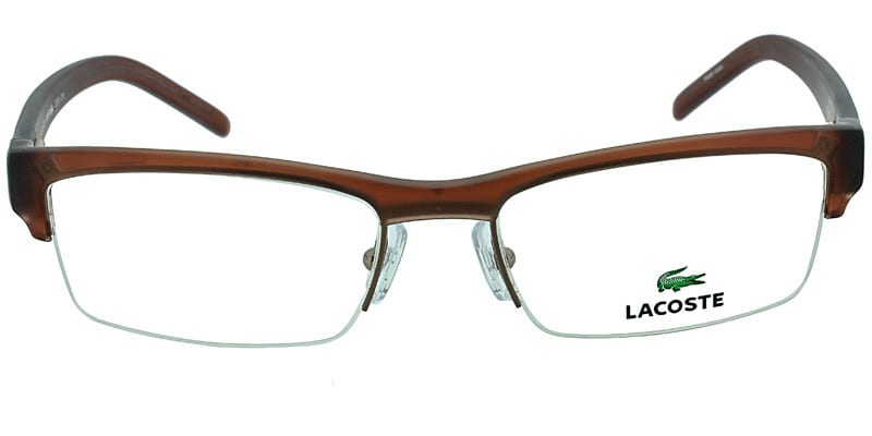 Lacoste L2618 Brown NA Rectangle Half Frame sunglasses - front