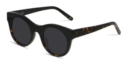 Muse M0726 Shiny Black w/Tortoise glasses - Shiny Black / Tortoise - Angle View