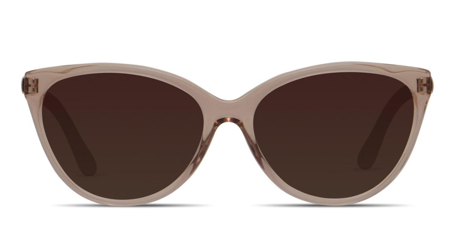 Amelia E. Duchess Clear Beige Cat Eye Full Frame sunglasses - front