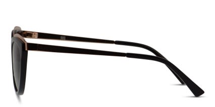 Muse Wilde Clear Black, Gold glasses - Black / Gold - Side View