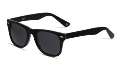 Muse M Classic Shiny Black/White/Gray glasses - Gray / White / Shiny Black - Angle View