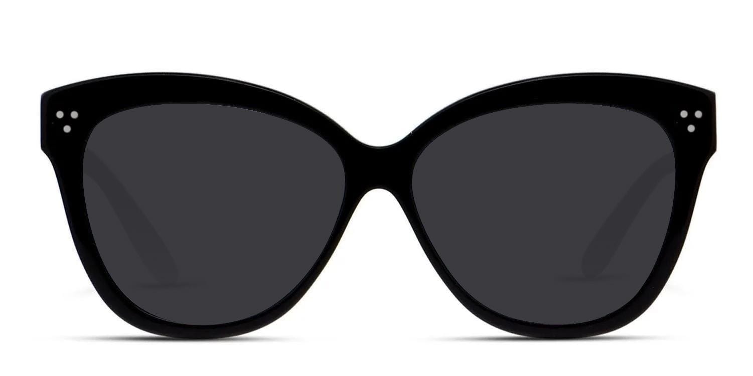 Muse Granada Shiny Black glasses - Shiny Black - Frontal View