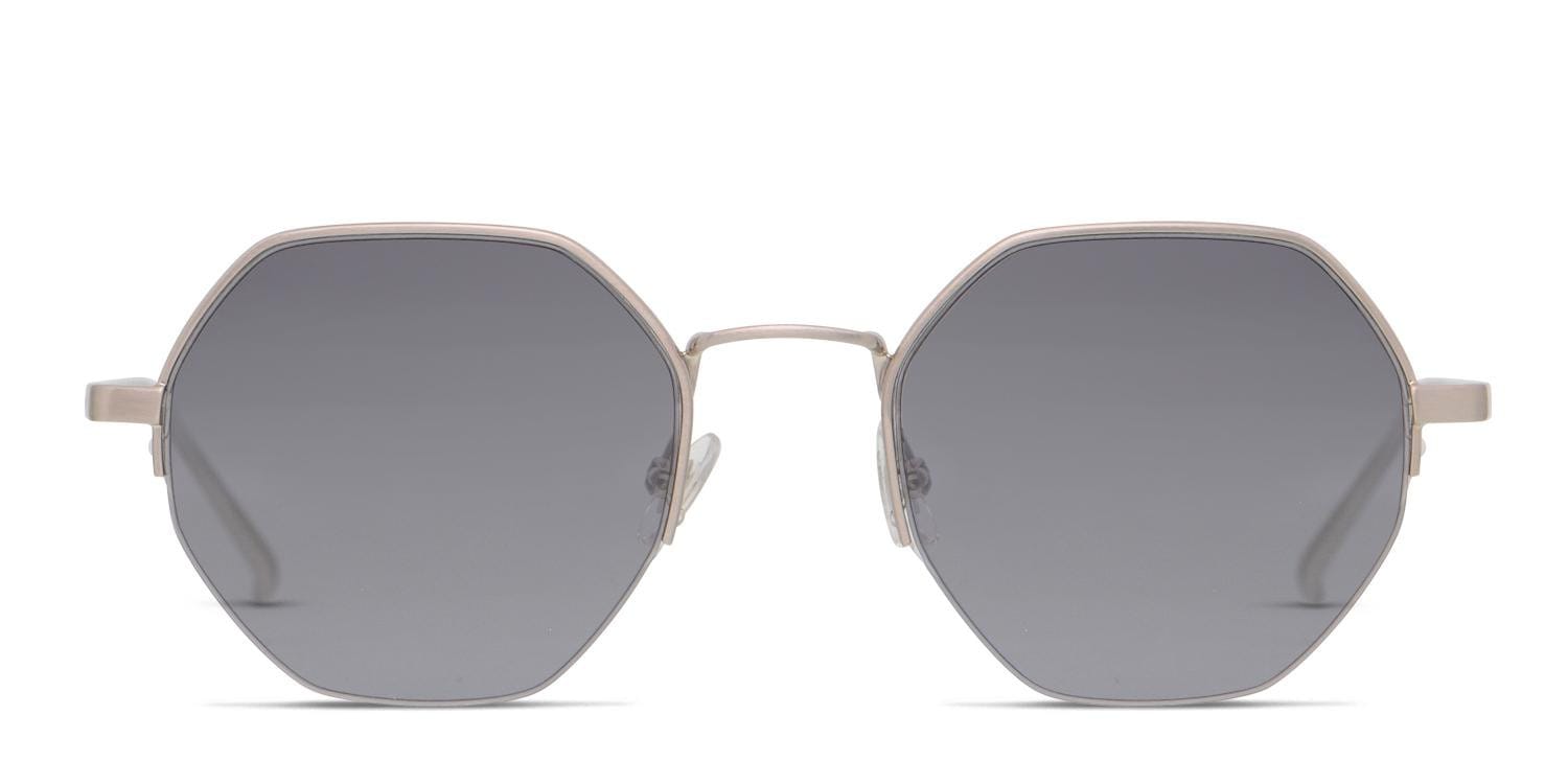 Ottoto Hex Silver Geometric Half Frame sunglasses - front
