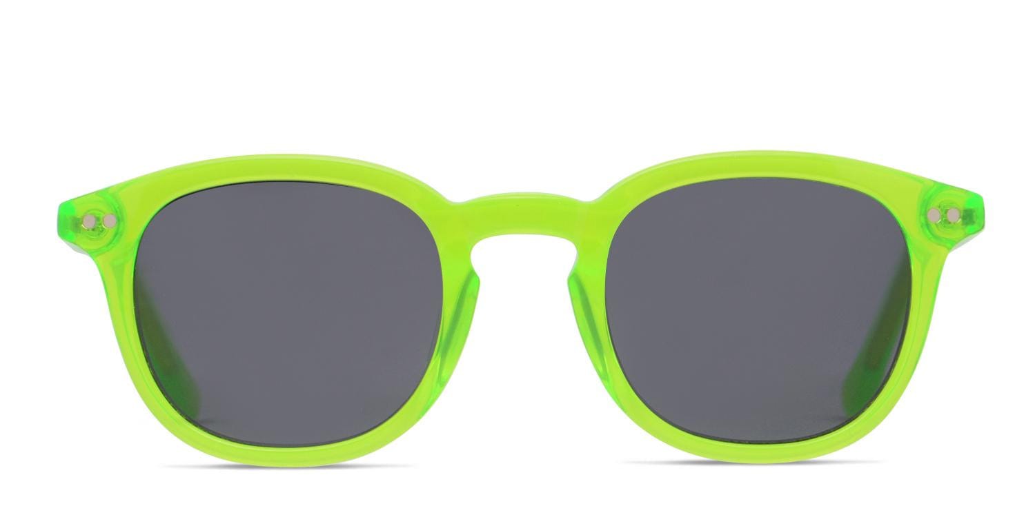 Revel League Clear Green glasses - Green / Clear - Frontal View