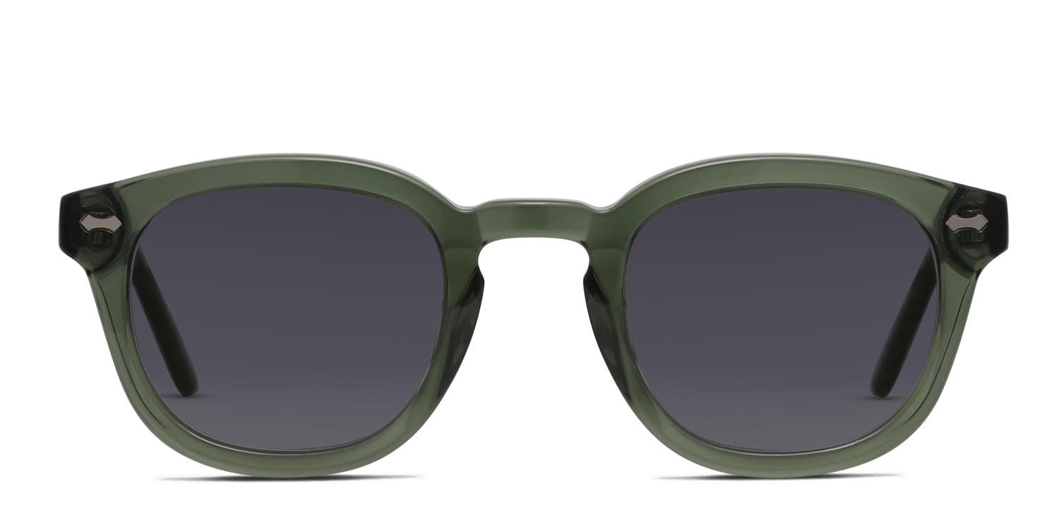 Muse Optimum Green, Clear glasses - Green / Clear - Frontal View