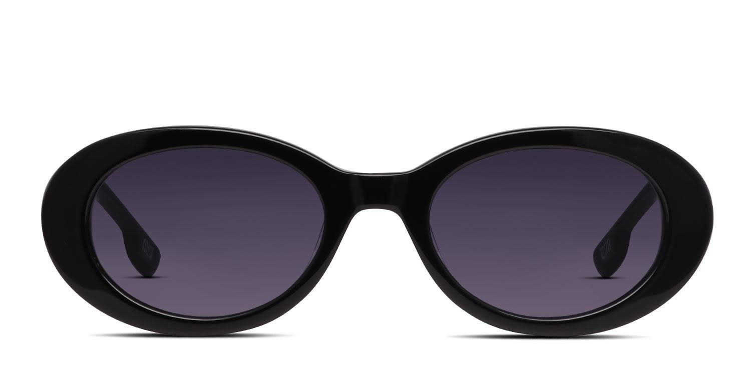 Muse Amanda Shiny Black glasses - Shiny Black - Frontal View