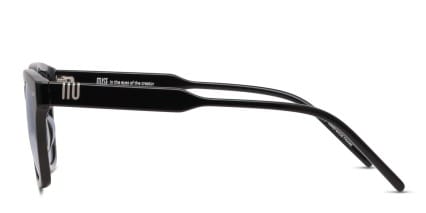 Muse Williams Shiny Black, Blue glasses - Blue / Shiny Black - Side View