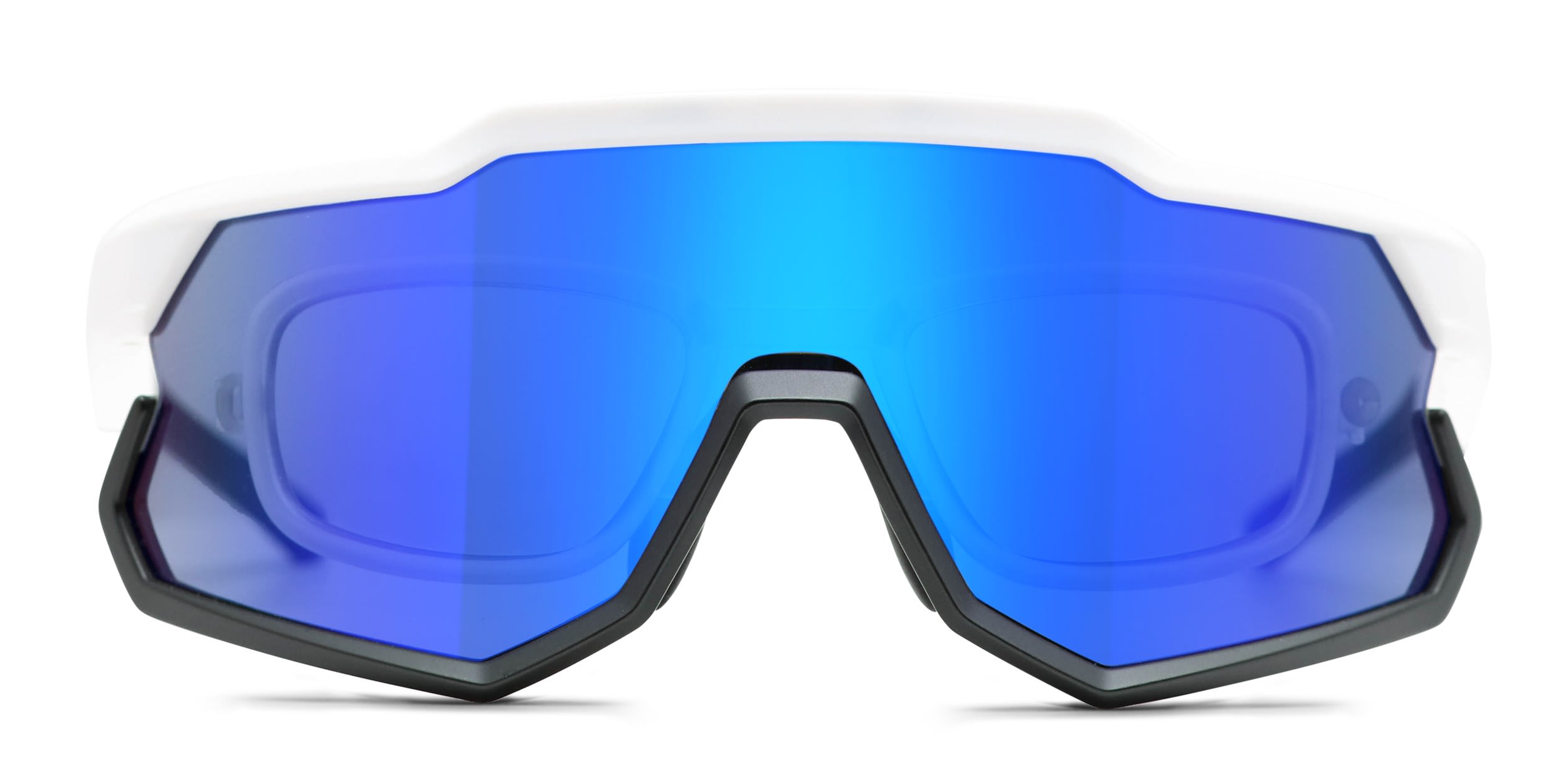 Revel Heat w/Clip-in White, Black glasses - White / Black - Frontal View