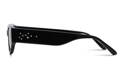 Amelia E. Andromeda Shiny Black glasses - Shiny Black - Side View