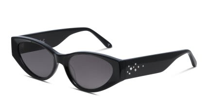 Amelia E. Andromeda Shiny Black glasses - Shiny Black - Angle View