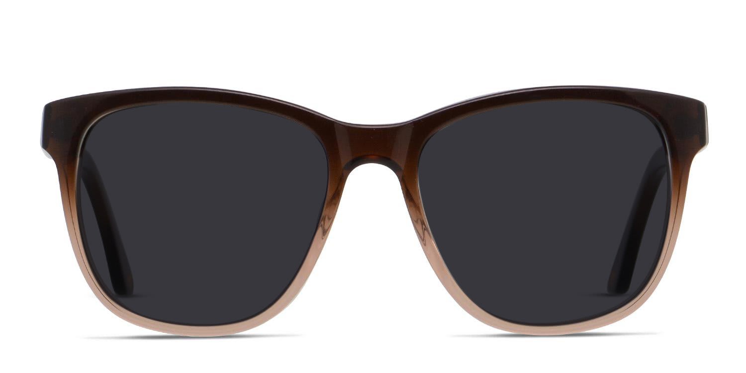 Amelia E. Tricia Brown, Clear glasses - Brown / Clear - Frontal View