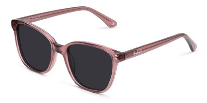 Amelia E. Chardonnay Purple, Clear glasses - Clear / Purple - Angle View