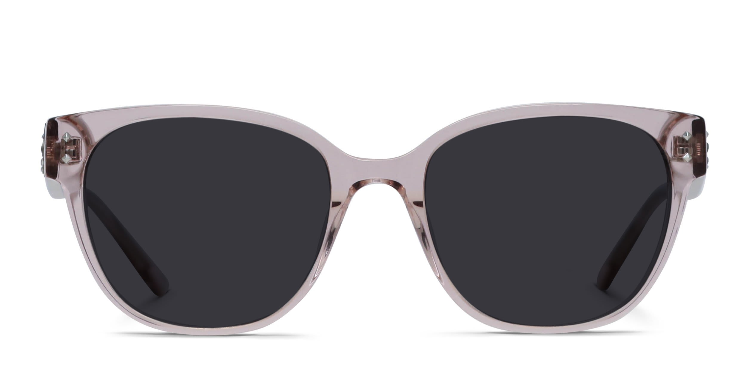 Amelia E. Nebula Pink, Clear glasses - Clear / Pink - Frontal View
