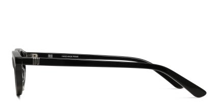 Muse Monroe Shiny Black glasses - Shiny Black - Side View
