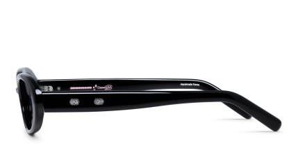 BONBONWHIMS x GlassesUSA.com LOL xD Shiny Black glasses - Shiny Black - Side View