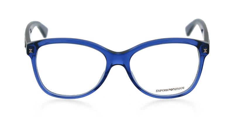 Emporio Armani EA9861 Blue NA Oval, Wayframe Full Frame sunglasses - front