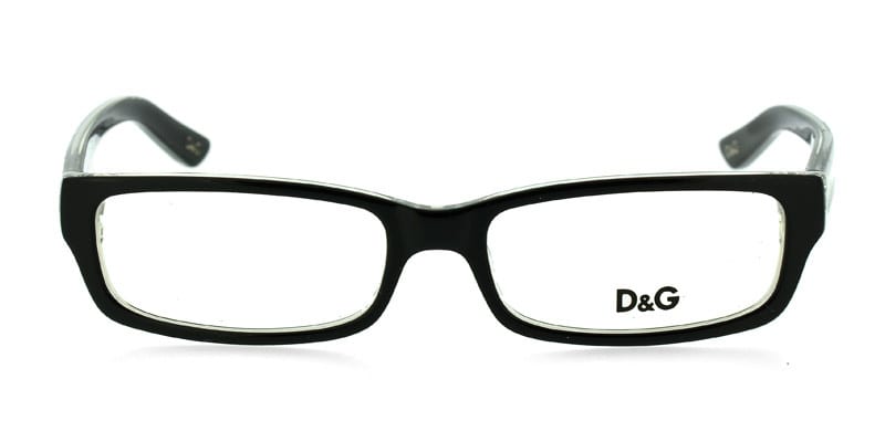 D&G 1167 Black NA Rectangle, Cat Eye Full Frame eyeglasses - front