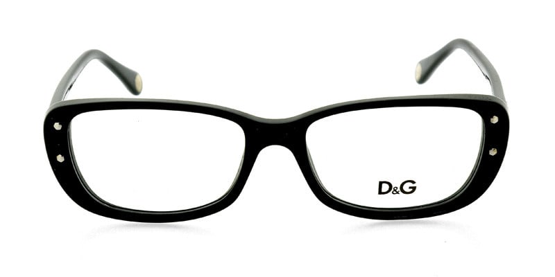 D&G 1226 Black NA Rectangle, Cat Eye Full Frame eyeglasses - front