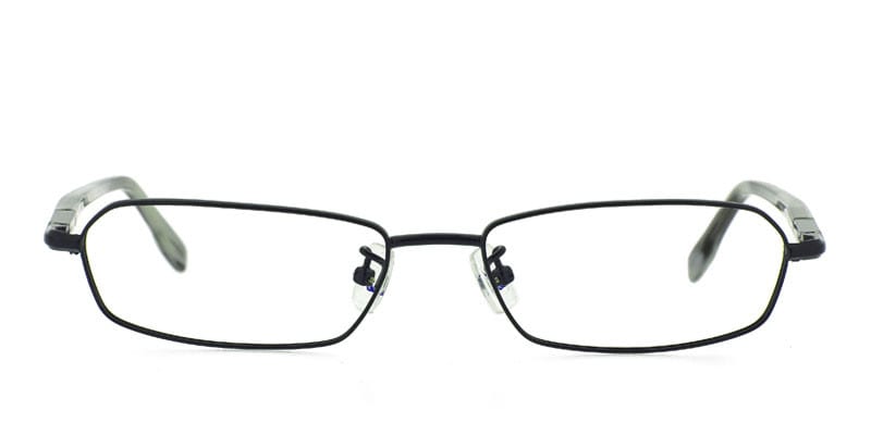 Nautica N4016 Navy w/Clip-on NA Rectangle Full Frame sunglasses - front
