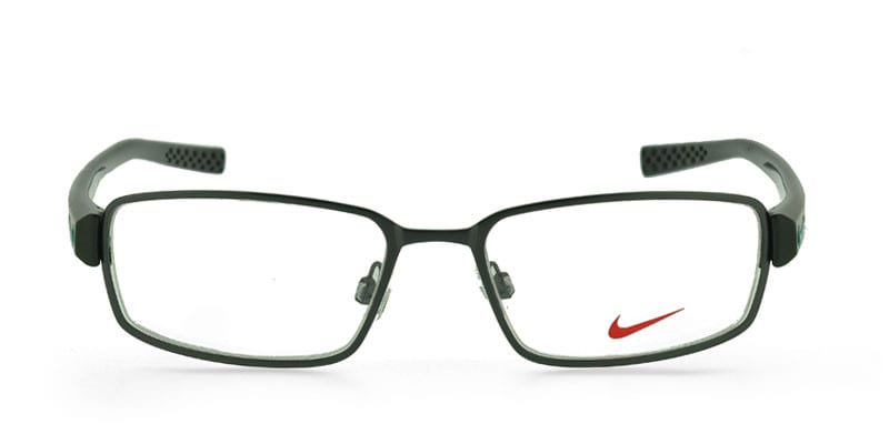 Nike 8077 Steel Blue NA Rectangle Half Frame sunglasses - front