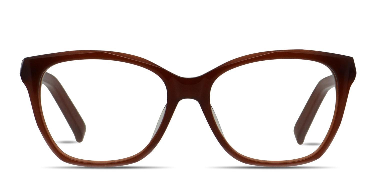 Karl Lagerfeld KL851 Orange Square, Geometric Full Frame eyeglasses - front