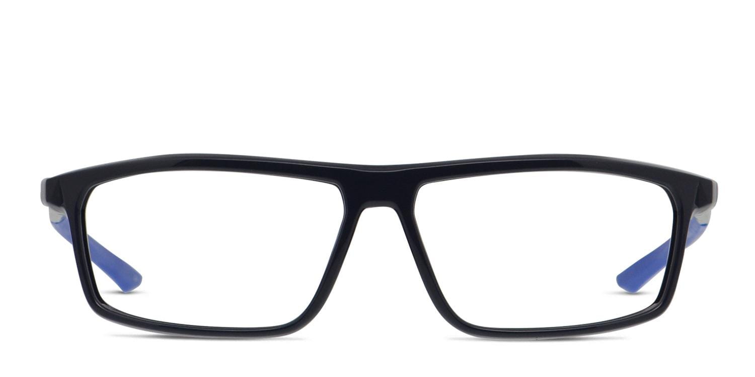 Nike 7083UF Blue Rectangle Full Frame, Lightweight eyeglasses - front