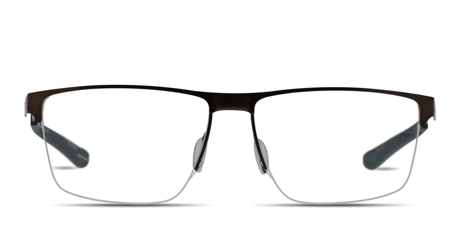 Smith Wavelength Gunmetal Rectangle Half Frame eyeglasses - front